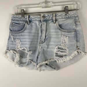 PacSun High Rise Festival Denim Shorts Size 26 EUC